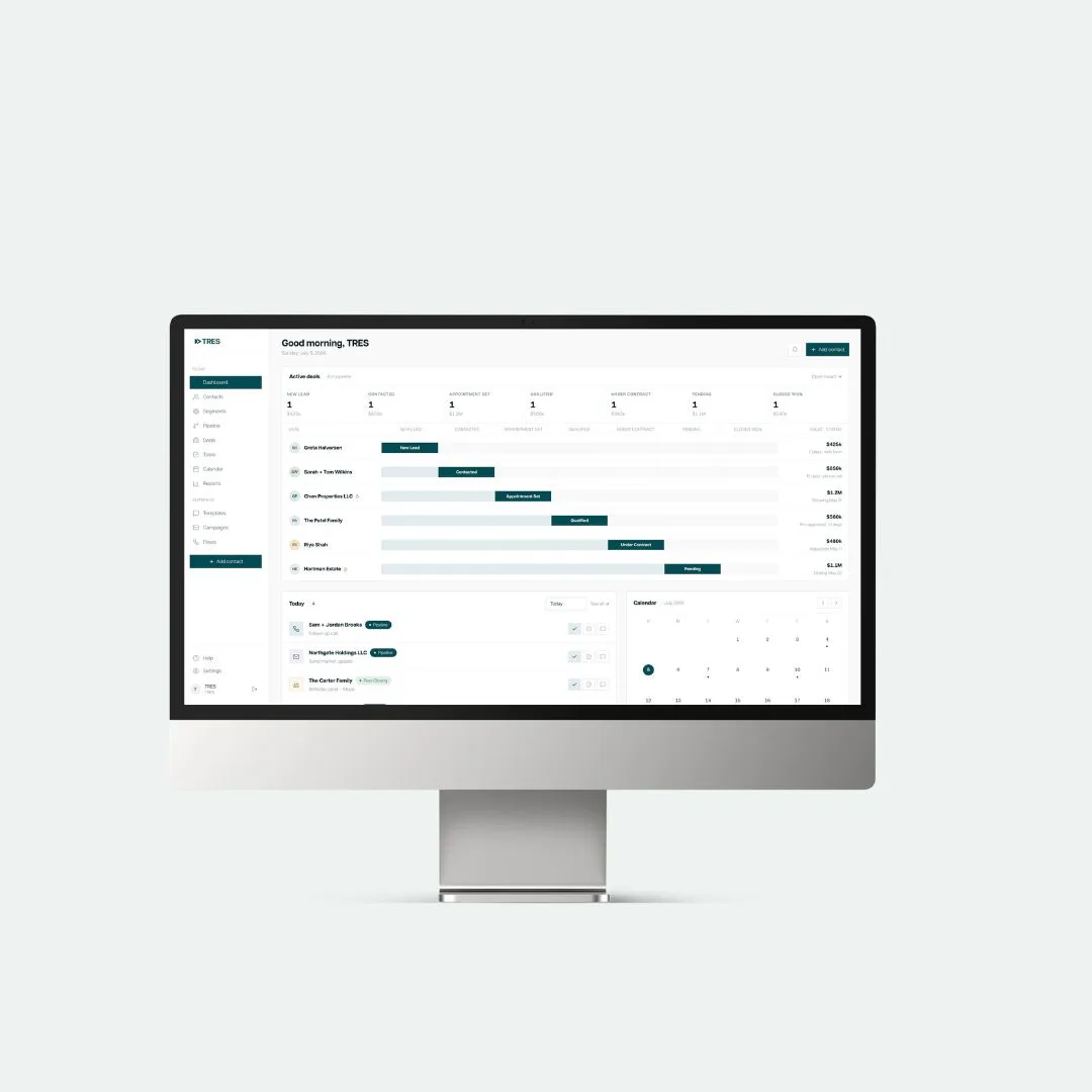 TRES custom platform dashboard